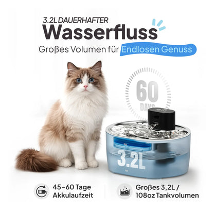 Pawruna Katzenbrunnen – 3-Schicht-Filter und USB-C Aufladung