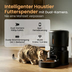PAWRUNA Futterautomat – 4L Tank und Anti-Blockier-Motor