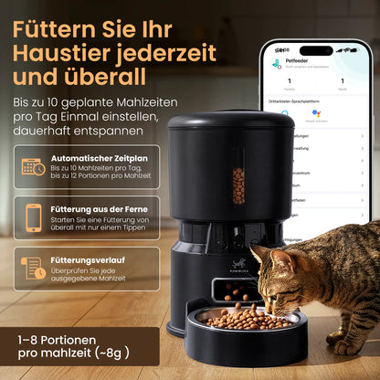 Pawruna Futterautomat 4L mit Kamera & App – für Katzen & Hunde Pawruna
